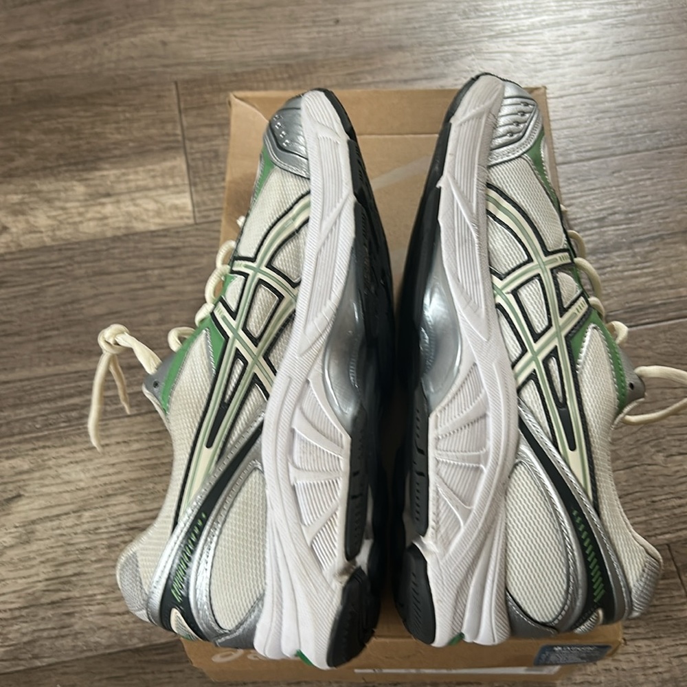 ASICS Green and White Athletic Sneakers - Picture 6 of 11